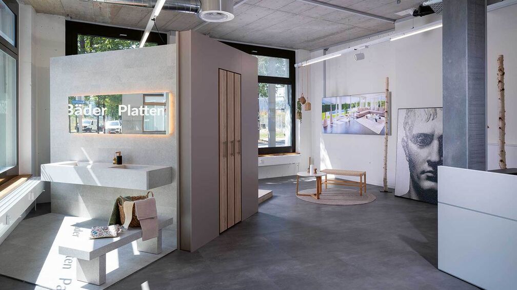 Ausstellung für Bad, Wand- und Bodenbeläge