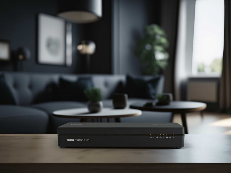 Die Zentrale des Smarthome-Systems (Server) integriert sich unauffällig ins Wohnambiente. www.meimo.ch