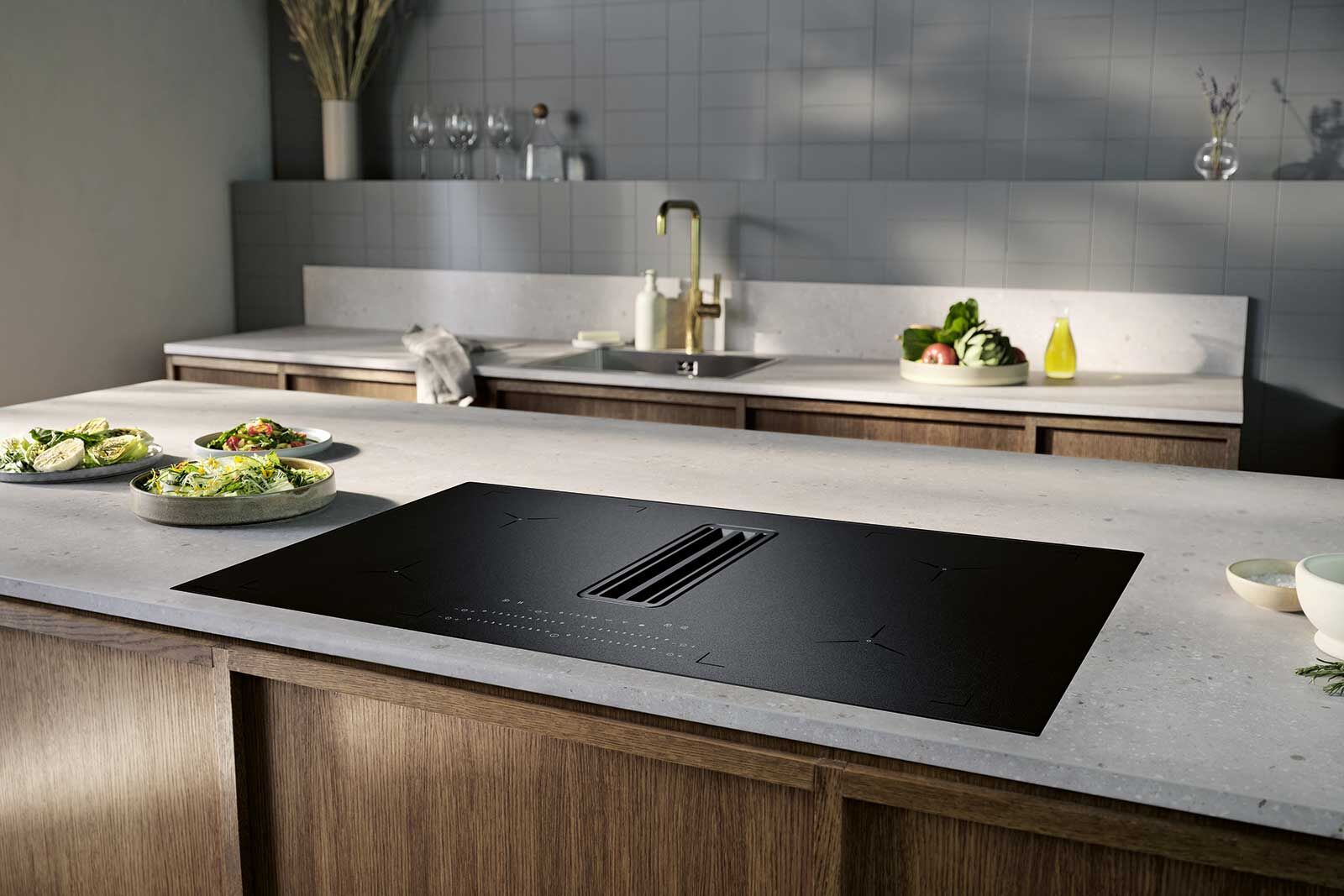 Das Induktionskochfeld «SaphirMatt» bringt durch die schützende Beschichtung Stil und Langlebigkeit zusammen. Electrolux AG.