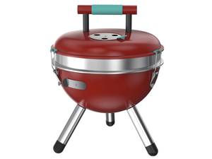 Der hübsche Grill passt auf den Tisch, so muss keiner aufstehen, um nach dem Fleisch zu sehen. Micasa.